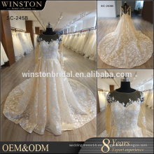 Vestido de novia hermoso de alibaba de la manera hermosa al por mayor del producto de la llegada